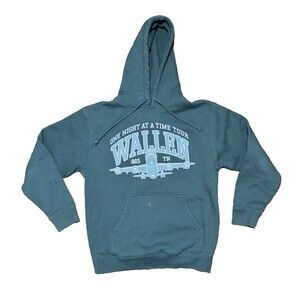 Morgan Wallen One Night at a Time World Tour Hoodie Medium Green Concert Sweatsh